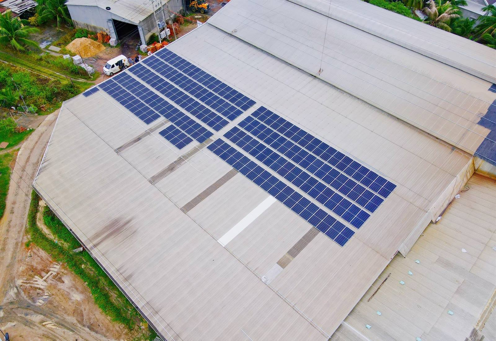 Dự án điện mặt trời áp mái 100kWp hòa lưới bám tải Lò gạch Thuận Thành Phát giai đoạn 1, Ninh Hòa